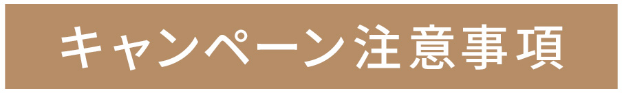 キャンペーン注意事項